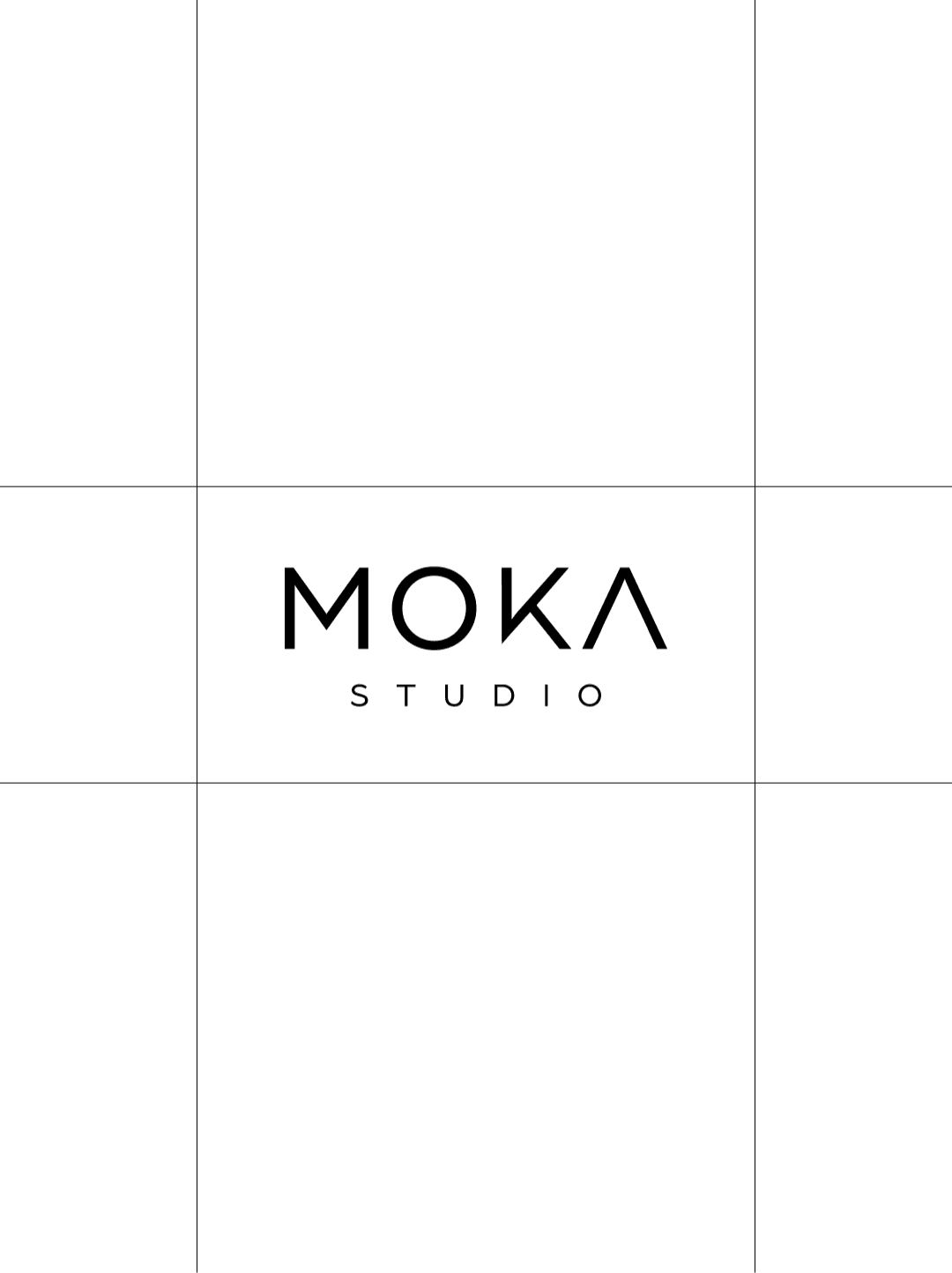 Logo von MOKA Studio in Linien eingebettet.
